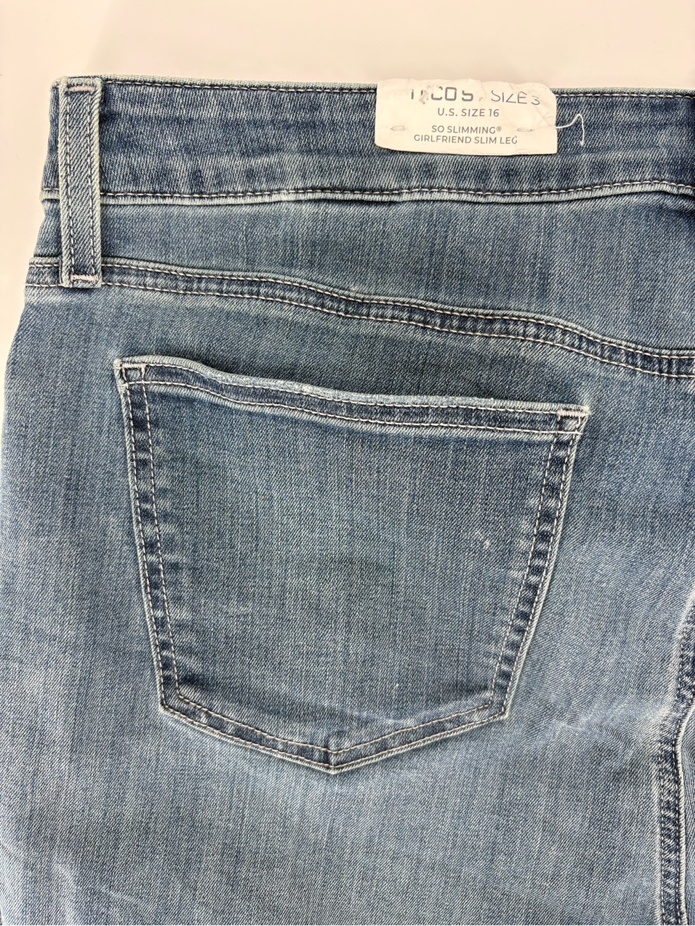 Chicos So Slimming Girlfriend Slim Leg Jeans Denim Plus Size 16 Women NWT - Picture 8 of 13